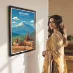 Mount Ararat - Turkey - Vintage Travel Wall Art Poster Print
