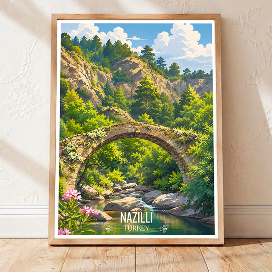 Nazilli - Turkey - Vintage Travel Wall Art Poster Print - Art Print - Travel Art Poster