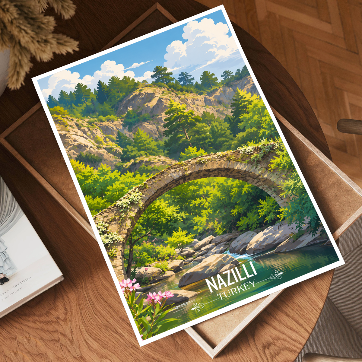 Nazilli - Turkey - Vintage Travel Wall Art Poster Print