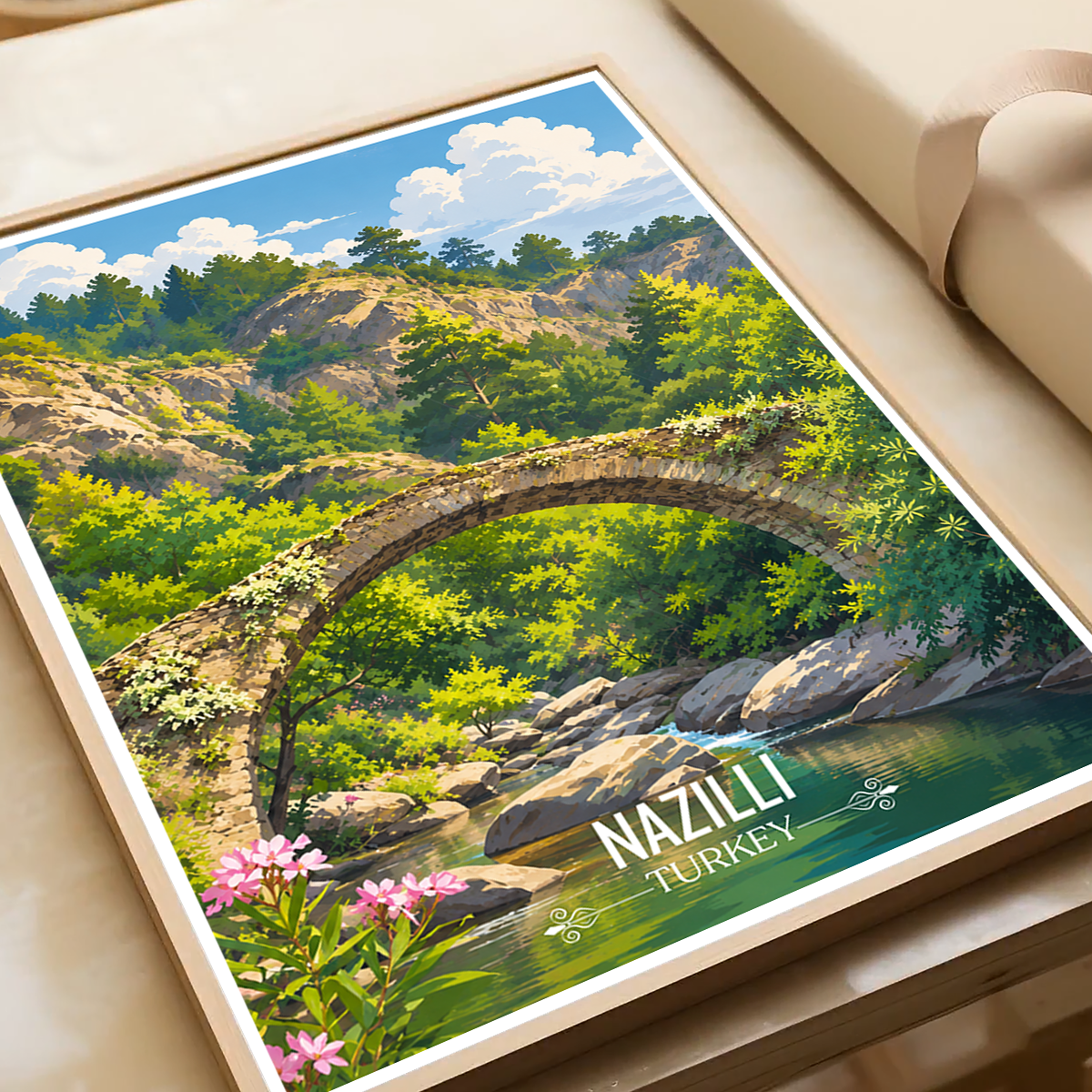 Nazilli - Turkey - Vintage Travel Wall Art Poster Print