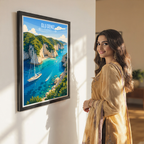 Olu Deniz - Turkey - Vintage Travel Wall Art Poster Print