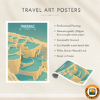Pamukkale - Turkey - Vintage Travel Wall Art Poster Print