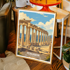 Pergamon - Turkey - Vintage Travel Wall Art Poster Print