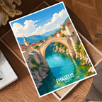 Phaselis - Turkey - Vintage Travel Wall Art Poster Print