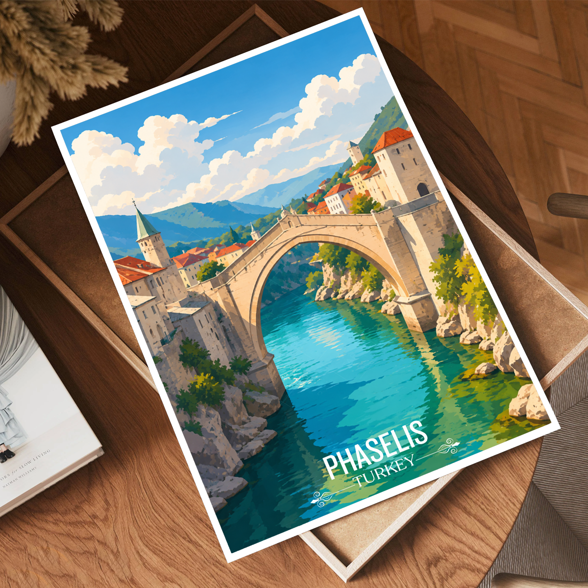 Phaselis - Turkey - Vintage Travel Wall Art Poster Print
