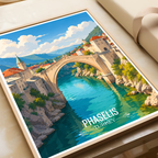 Phaselis - Turkey - Vintage Travel Wall Art Poster Print