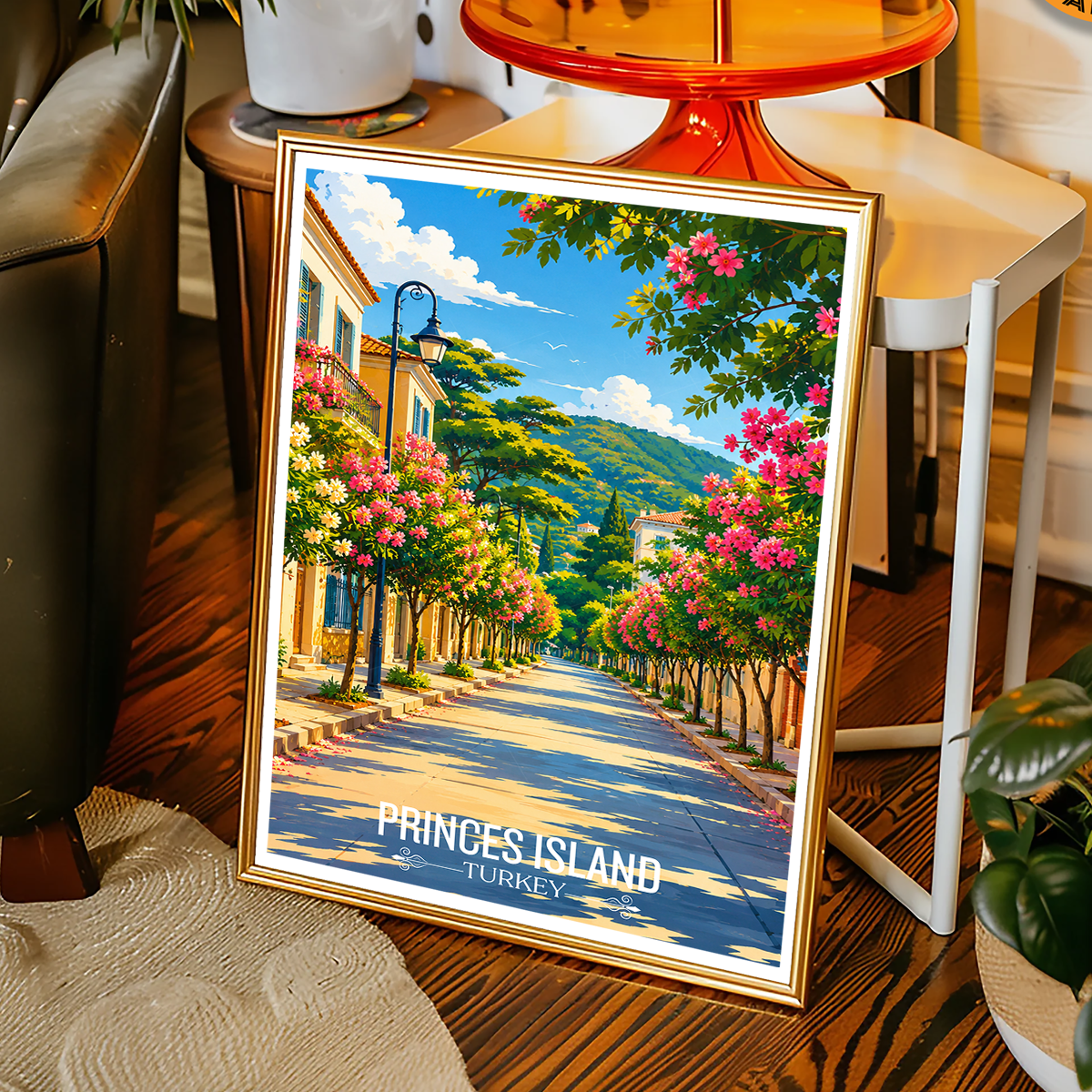 Princes Island - Turkey - Vintage Travel Wall Art Poster Print