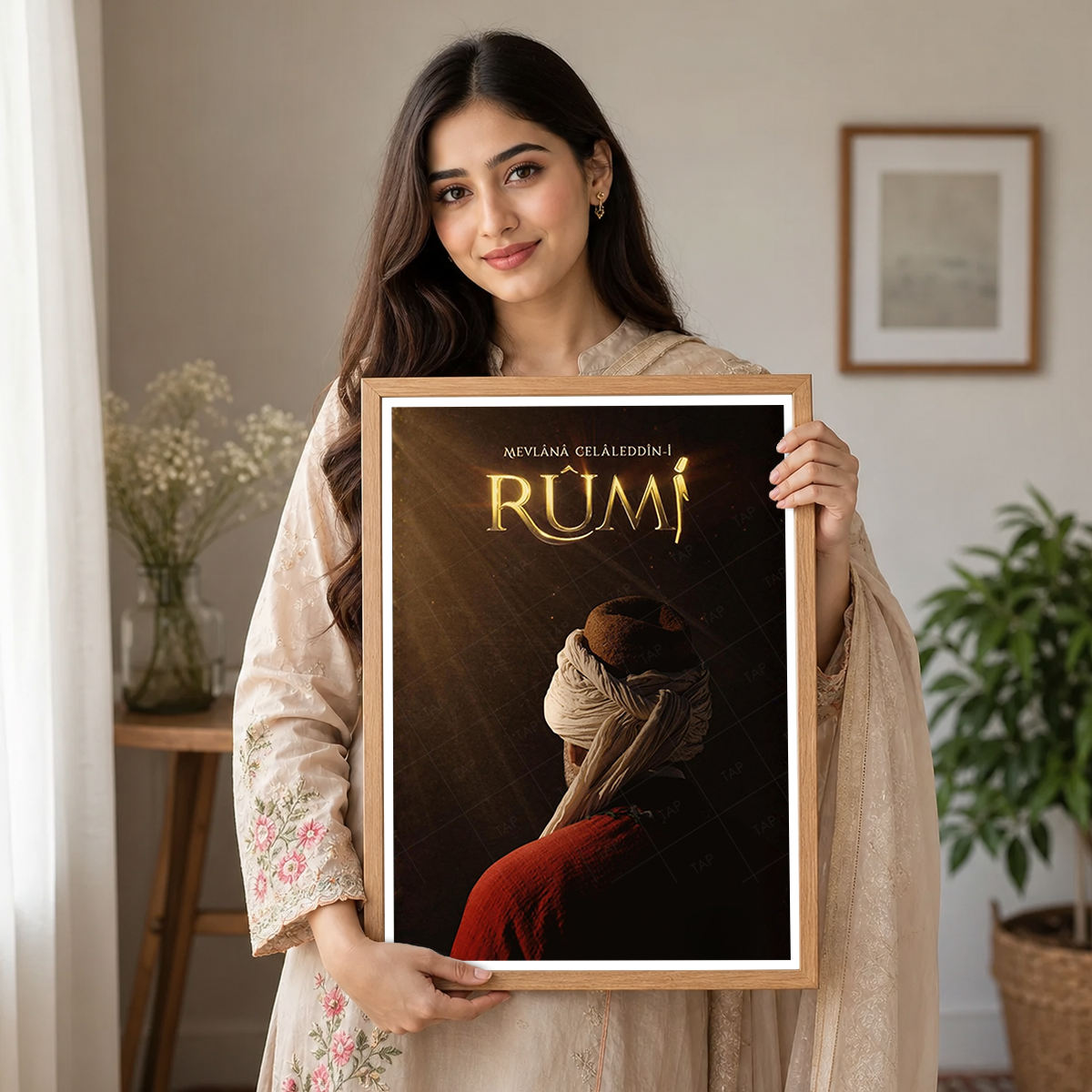 Mevlana Rumi - Turkey - Vintage Travel Wall Art Poster Print