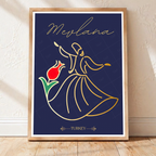 Rumi - Turkey - Vintage Travel Wall Art Poster Print