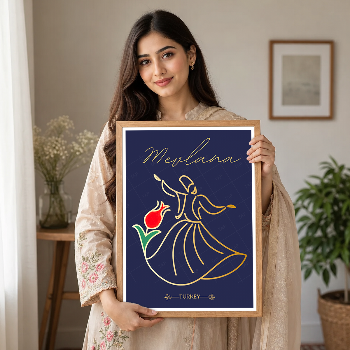 Rumi - Turkey - Vintage Travel Wall Art Poster Print