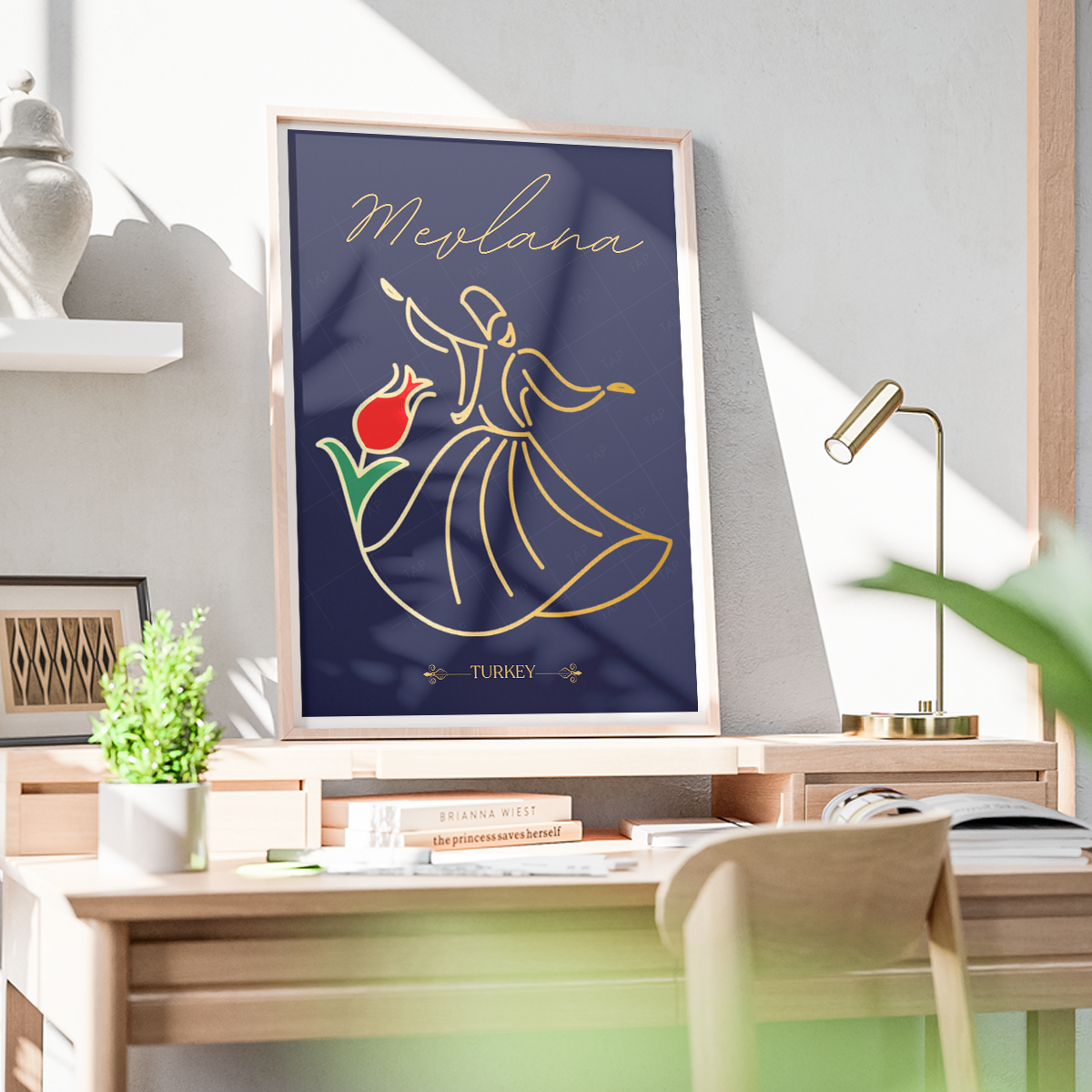 Rumi - Turkey - Vintage Travel Wall Art Poster Print