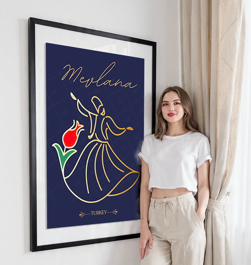 Rumi - Turkey - Vintage Travel Wall Art Poster Print