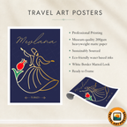 Rumi - Turkey - Vintage Travel Wall Art Poster Print