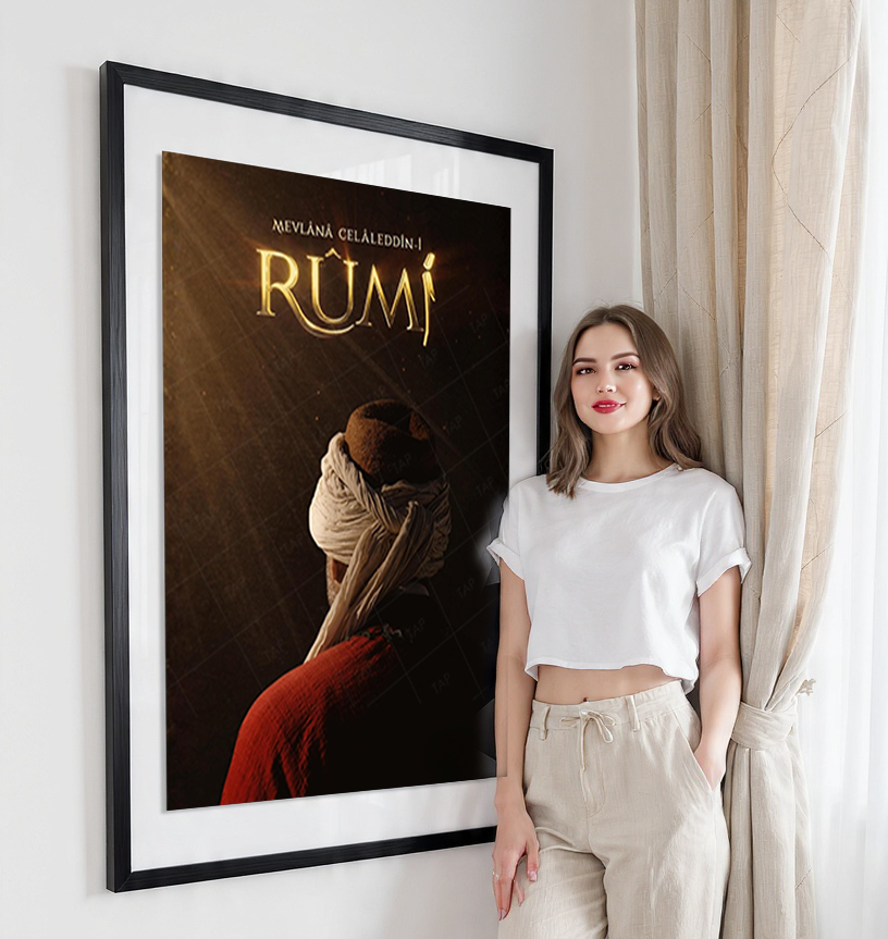 Mevlana Rumi - Turkey - Vintage Travel Wall Art Poster Print