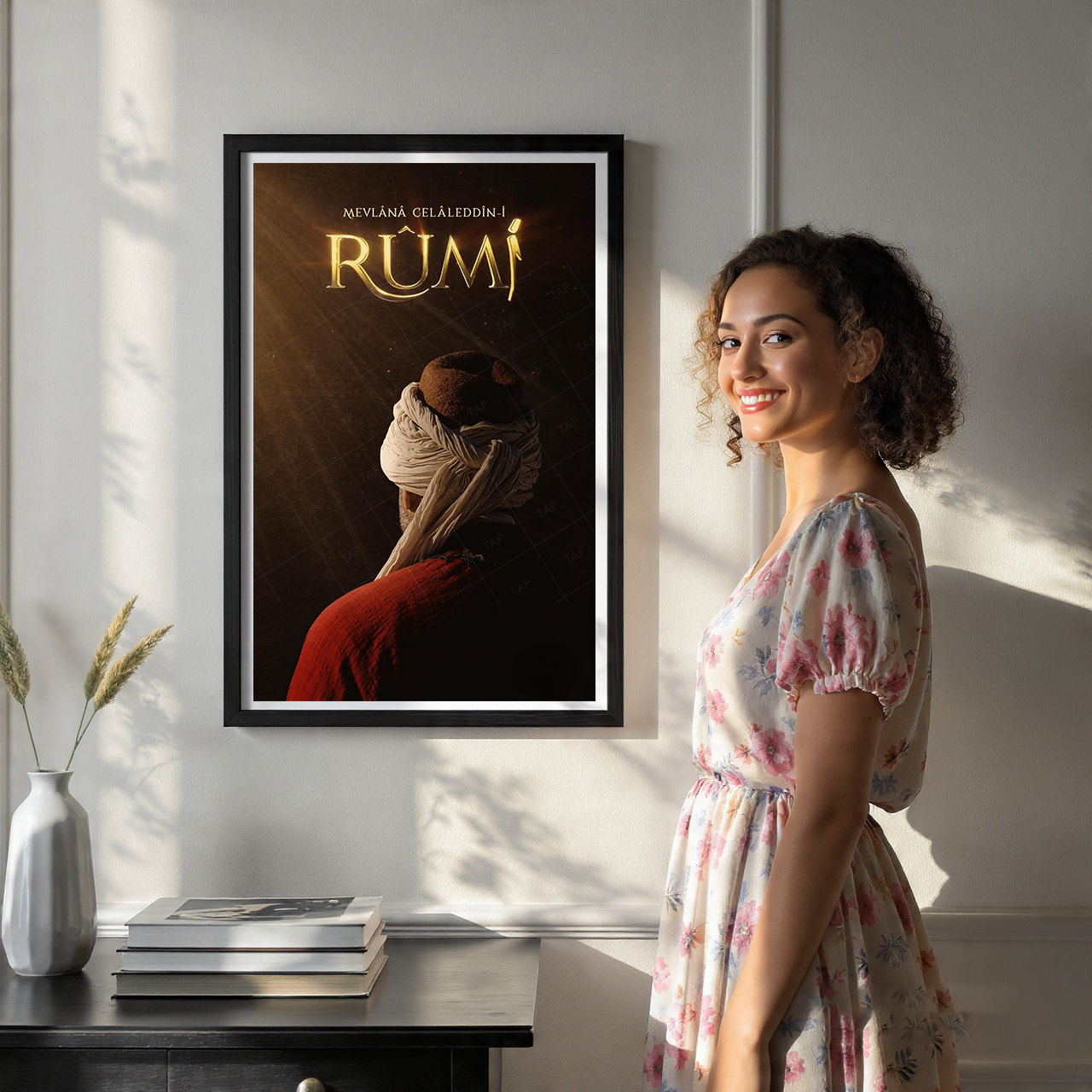 Mevlana Rumi - Turkey - Vintage Travel Wall Art Poster Print