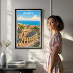 Side Antalya - Turkey - Vintage Travel Wall Art Poster Print