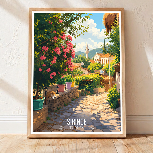 Sirince - Turkey - Vintage Travel Wall Art Poster Print - Art Print - Travel Art Poster