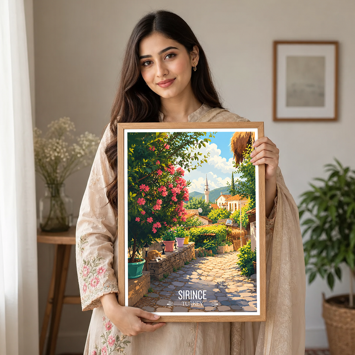 Sirince - Turkey - Vintage Travel Wall Art Poster Print