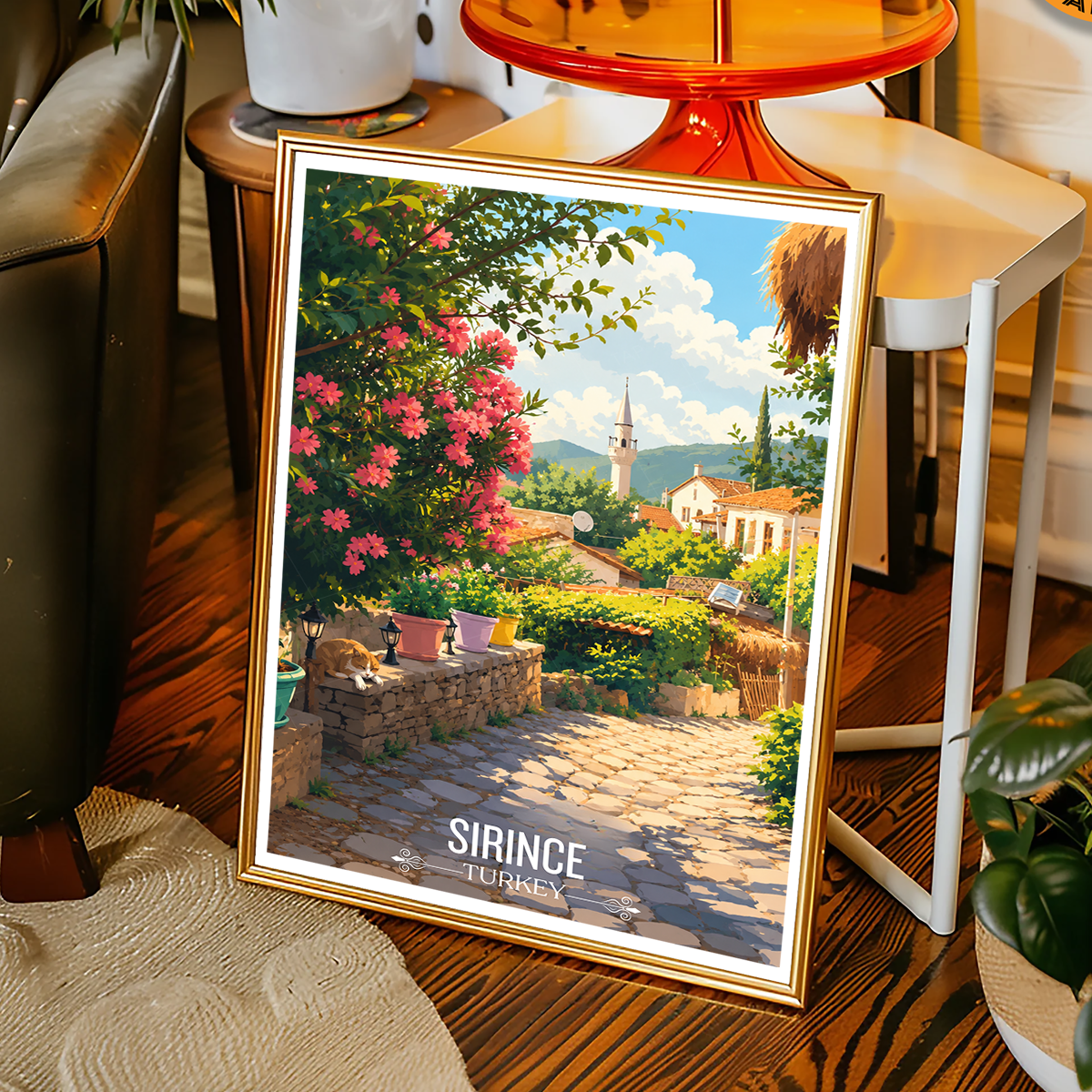 Sirince - Turkey - Vintage Travel Wall Art Poster Print