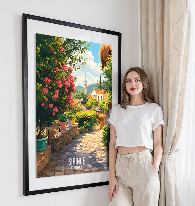 Sirince - Turkey - Vintage Travel Wall Art Poster Print