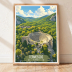 Termessos - Turkey - Vintage Travel Wall Art Poster Print