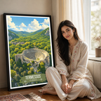 Termessos - Turkey - Vintage Travel Wall Art Poster Print