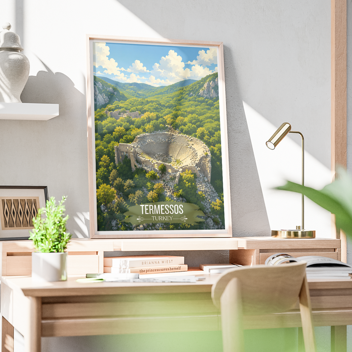 Termessos - Turkey - Vintage Travel Wall Art Poster Print