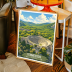 Termessos - Turkey - Vintage Travel Wall Art Poster Print