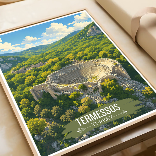 Termessos - Turkey - Vintage Travel Wall Art Poster Print - Art Print - Travel Art Poster