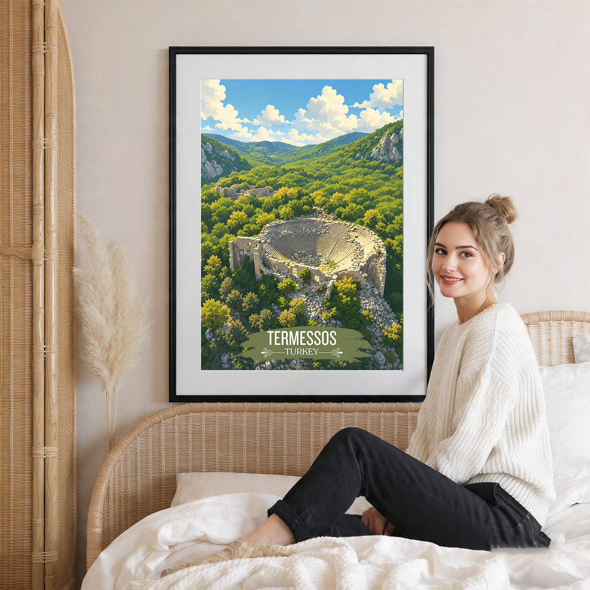Termessos - Turkey - Vintage Travel Wall Art Poster Print