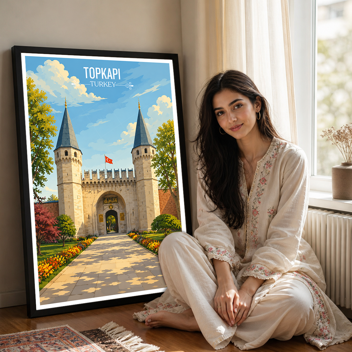 Topkapi - Turkey - Vintage Travel Wall Art Poster Print