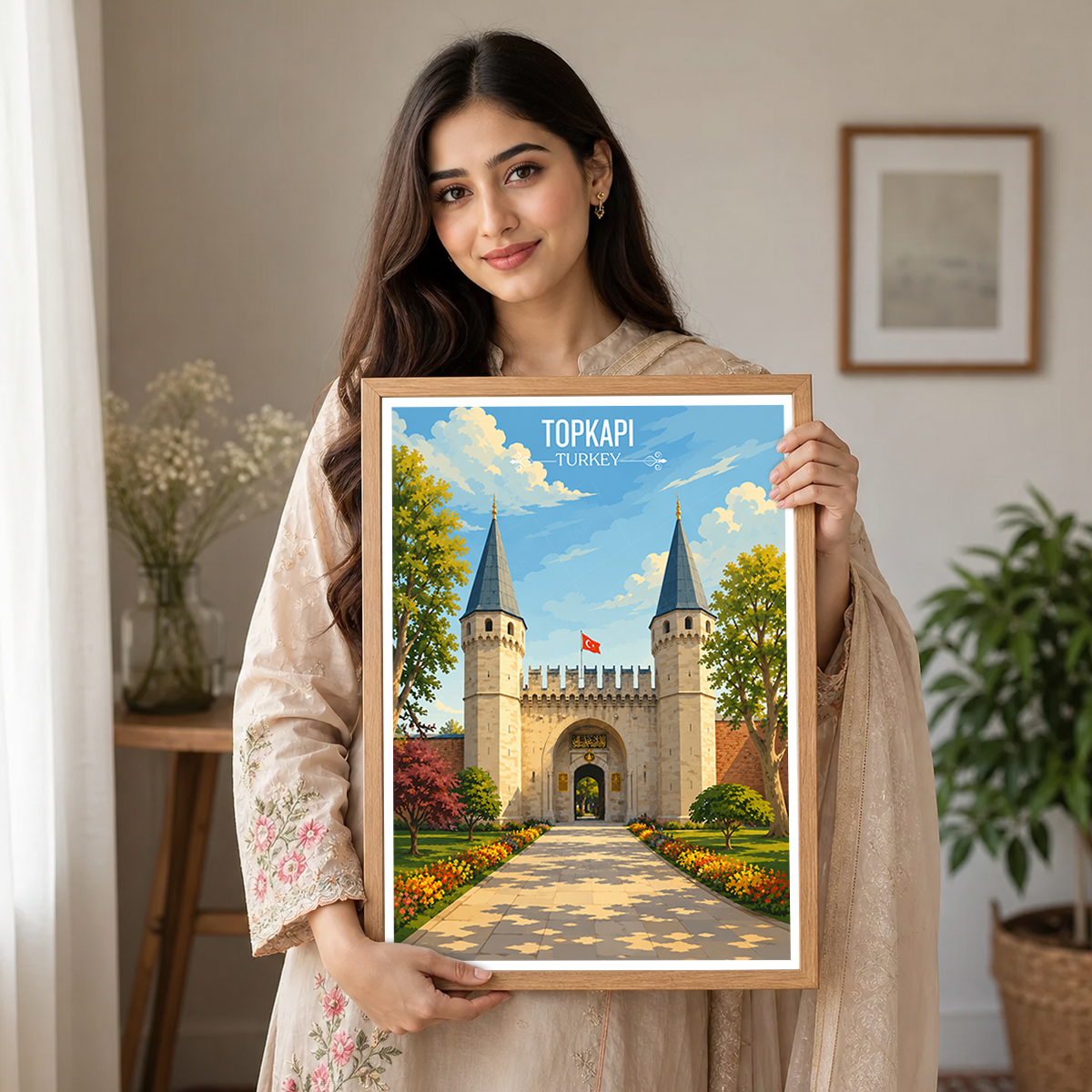 Topkapi - Turkey - Vintage Travel Wall Art Poster Print
