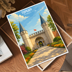 Topkapi - Turkey - Vintage Travel Wall Art Poster Print