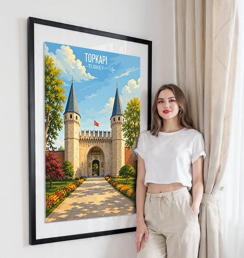 Topkapi - Turkey - Vintage Travel Wall Art Poster Print