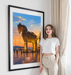 Troy - Turkey - Vintage Travel Wall Art Poster Print