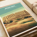Ancient Merv - Turkmenistan - Travel Poster Vintage Style Wall Art Print