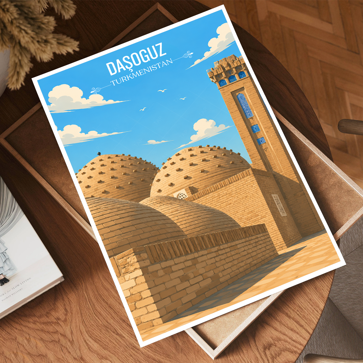 Daşoguz - Turkmenistan - Travel Poster Vintage Style Wall Art Print