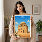 Merv - Turkmenistan - Travel Poster Vintage Style Wall Art Print