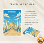 Turkmenbashi - Turkmenistan - Travel Poster Vintage Style Wall Art Print