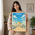 Turkmenbashi - Turkmenistan - Travel Poster Vintage Style Wall Art Print