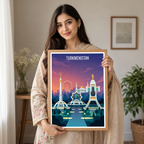 Turkmenistan - Travel Poster Vintage Style Wall Art Print