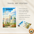 Turkmenistan - Travel Poster Vintage Style Wall Art Print