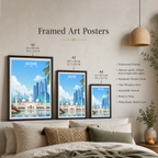 Abu Dhabi - UAE - Travel Art Print Wall Deco Poster