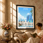 Abu Dhabi - UAE - Travel Art Print Wall Deco Poster