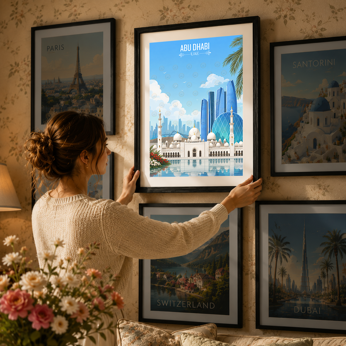 Abu Dhabi - UAE - Travel Art Print Wall Deco Poster