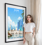 Abu Dhabi - UAE - Travel Art Print Wall Deco Poster