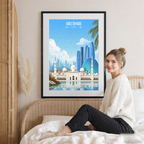 Abu Dhabi - UAE - Travel Art Print Wall Deco Poster