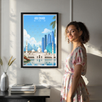 Abu Dhabi - UAE - Travel Art Print Wall Deco Poster