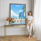 Abu Dhabi - UAE - Travel Art Print Wall Deco Poster