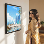 Abu Dhabi - UAE - Travel Art Print Wall Deco Poster